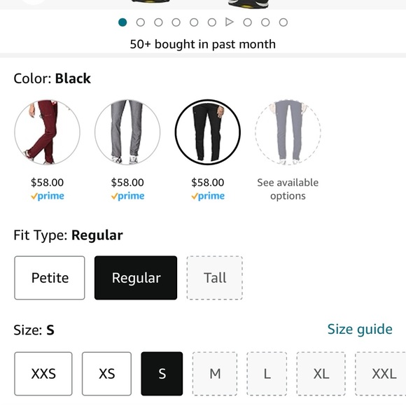 NWT FIGS Yola Skinny Scrub Pants in Black Size S Regular - Picture 2 of 13